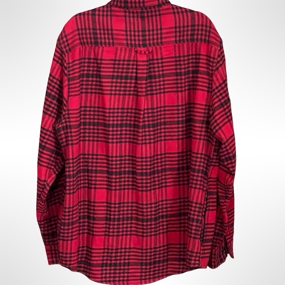 Woolrich Flannel Shirt Shacket Red Buffalo Plaid Men’s XL - Picture 3 of 8
